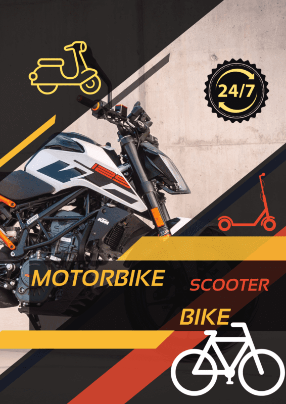 bike, Motorbike, scooter