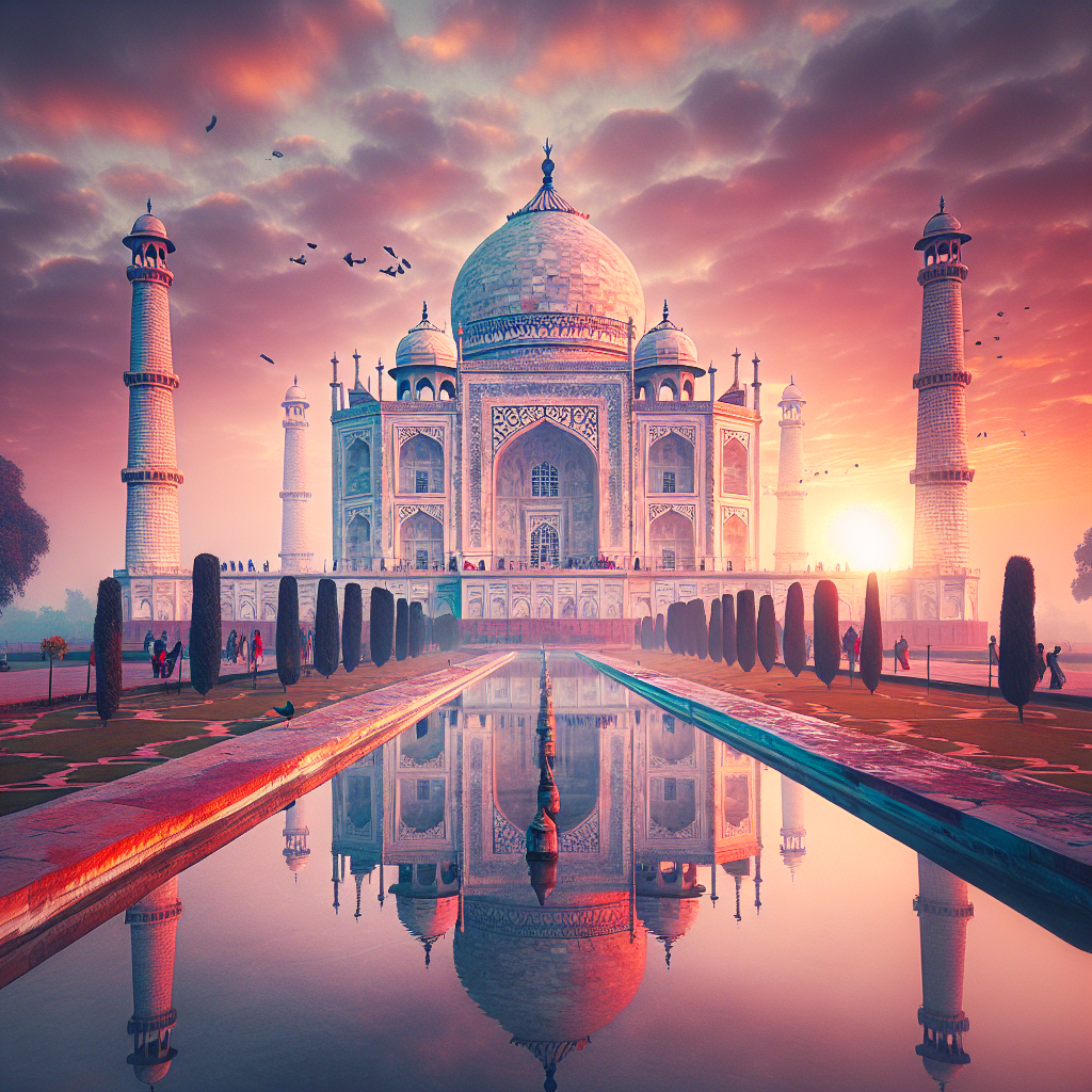 India : Taj Mahal: A Timeless Marvel of Love and Beauty in Agra